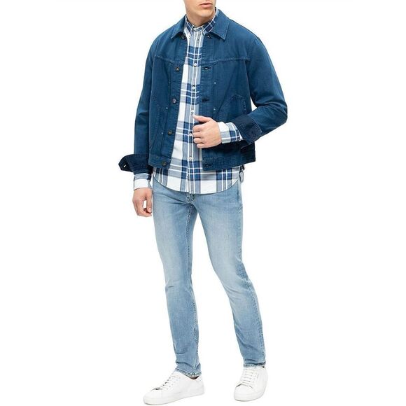 Rag & Bone Shirt Size XXL Fit 2 Plaid Tomlin Blue Indigo Plaid $225.00 - Picture 3 of 10